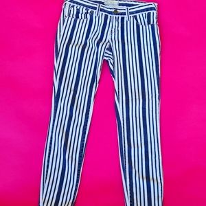 Free People Low Rise Striped Jeans